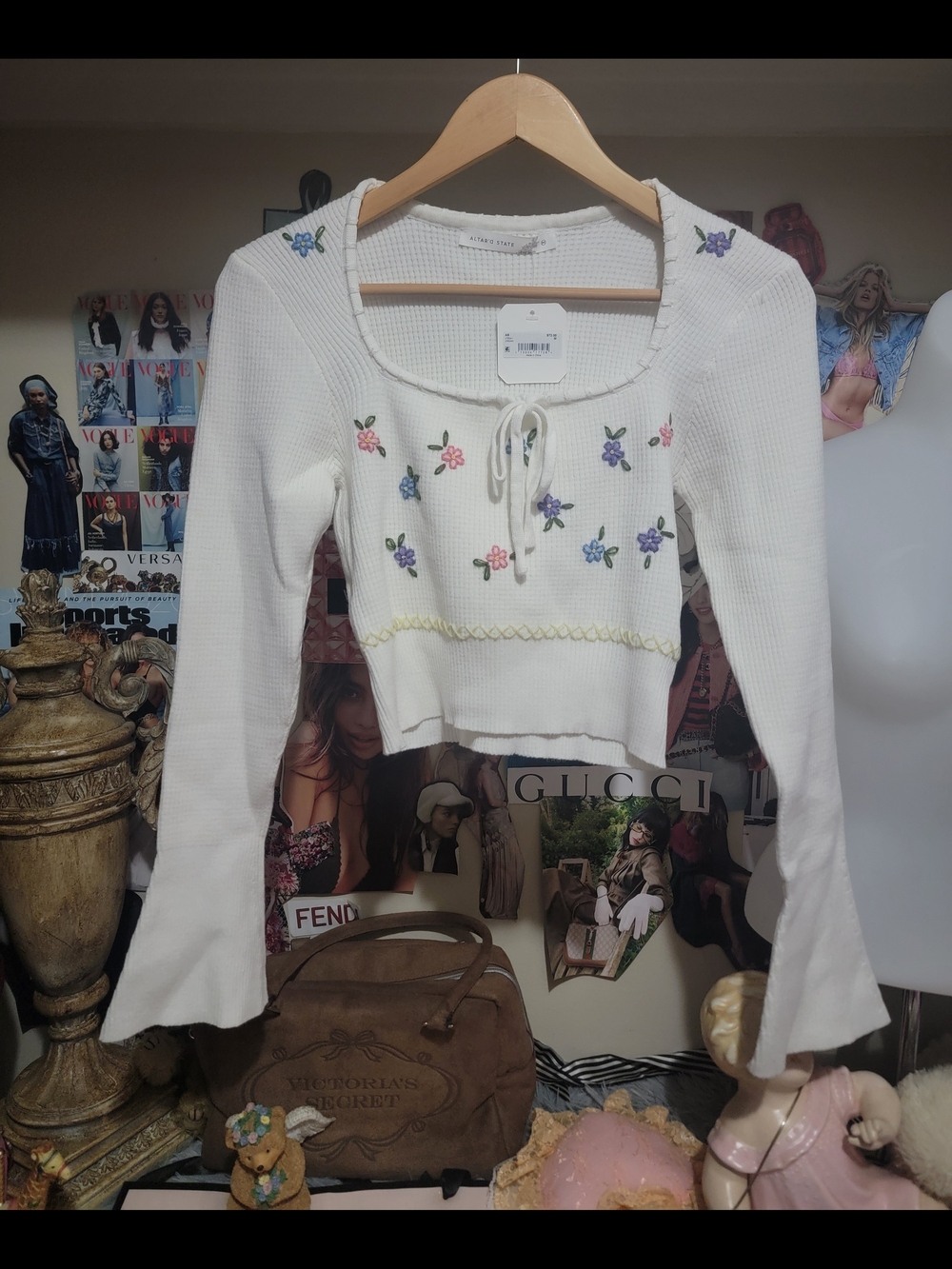 Altard State Viral Floral Knit Long Sleeve NWT - Picture 2 of 5